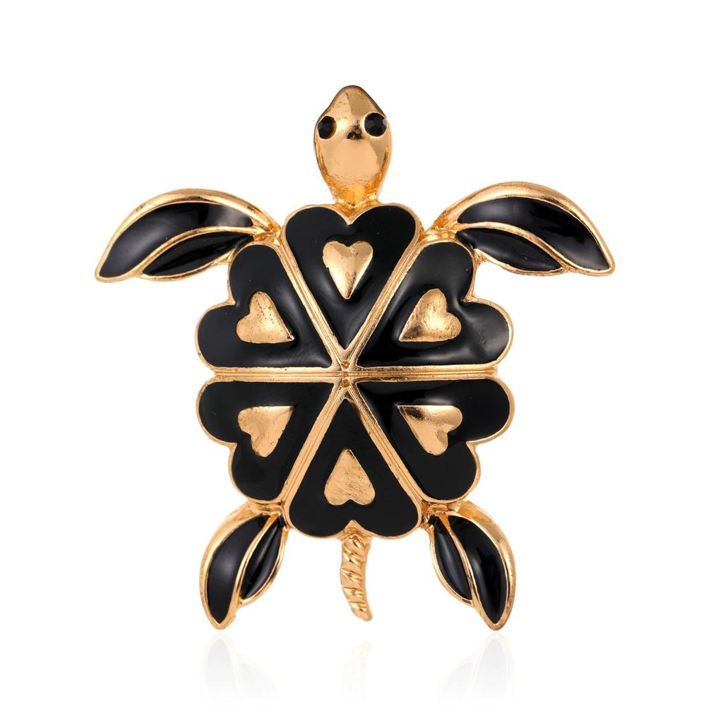 Vintage Rhinestone Cute Cartoon Turtle Brooch, Men's and Women's Clothing Accessories Brooch Pendant Party Jewelry Gifts