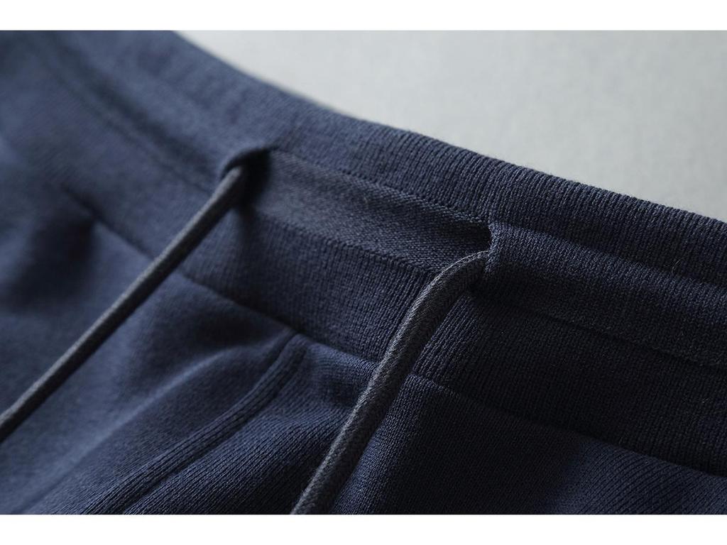 Trend Brand Four-Stripe Terry Cotton Sweatpants: European & American Casual Skinny Fit