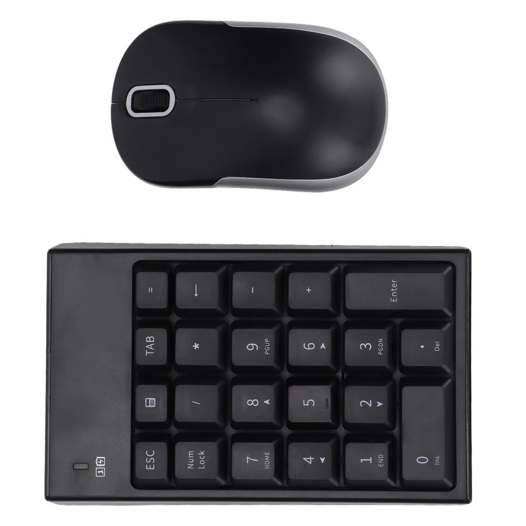 Numeric Keyboard Mouse Set MC‑61CB Wireless 2.4g Portable Silent Keypad Mice for Desktop Laptop