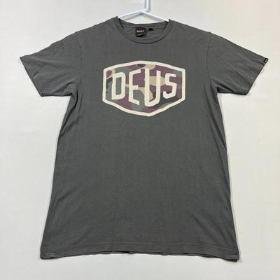 Deus Ex Machina T Shirt Logo Spell Out Tee Cotton Crew Neck Mens Medium M Flawed