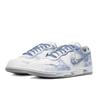 Nike Big Blue Sea Racing Leather Wear resistant And Lightweight Low top Skateboard Shoes Men's Blue White 355152-106(Team60-)