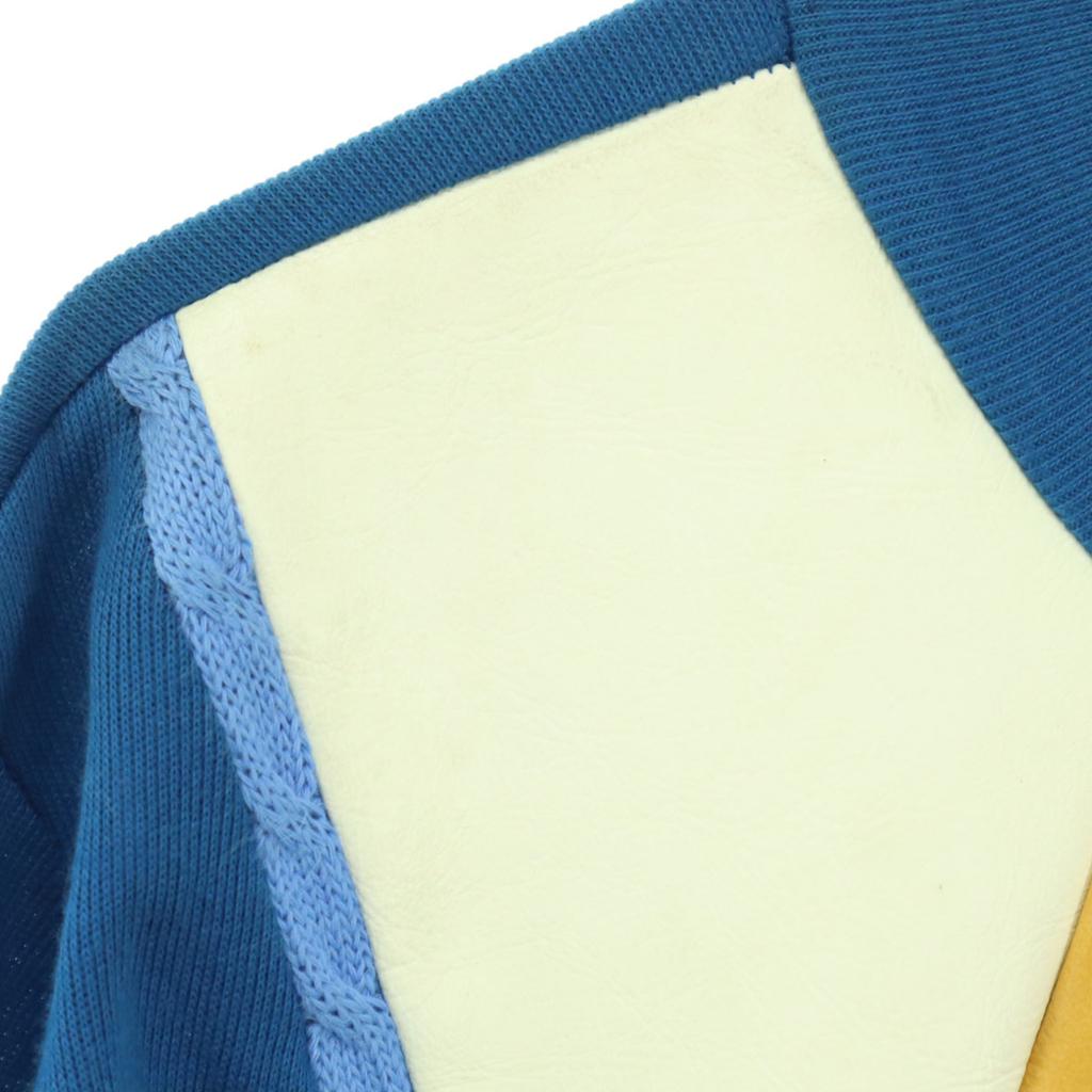 Campus 60s 70s Vintage Made In USA Argyle Pattern Long Sleeve Knit M Blue Men's Used