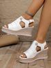 Fashion Women Wedges Sandals 2025 New Summer Lightweight Shoes for Women Platform Casual Sandals Women Beach Luxury Designer Sandals