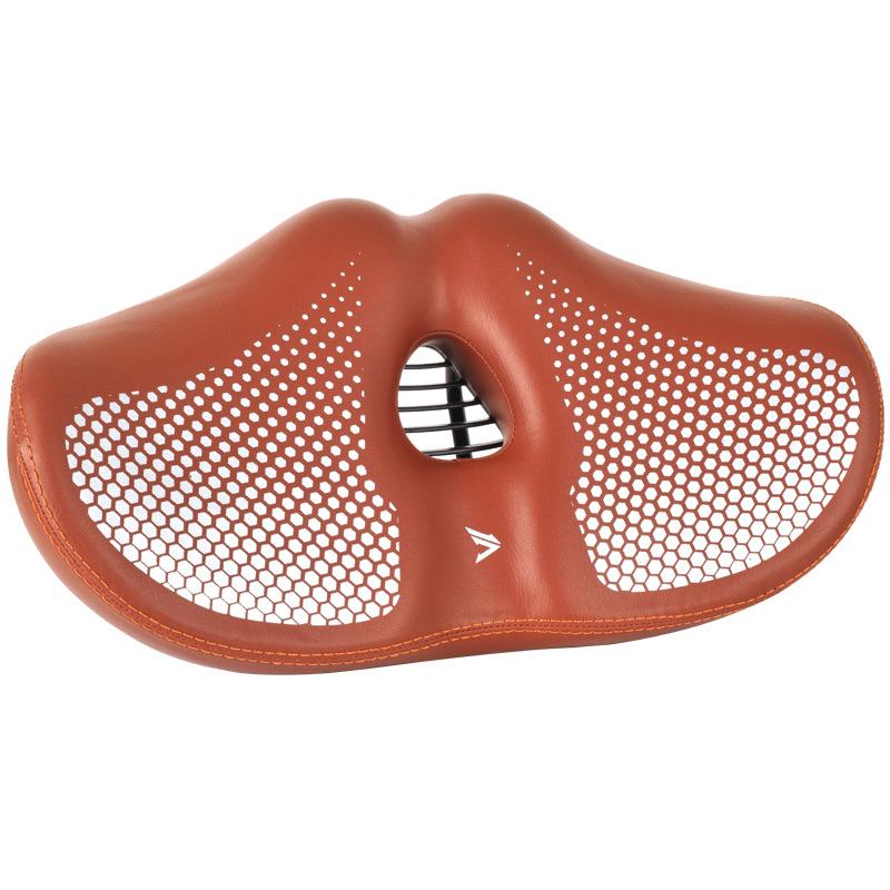 Auto Parts Decorate Brown/Light Enlarged Bicycle Seat Cushion Mountain Bike Special-Shaped Saddle Thickened Waterproof Electric Vehicle Saddle 412 Folding Seat