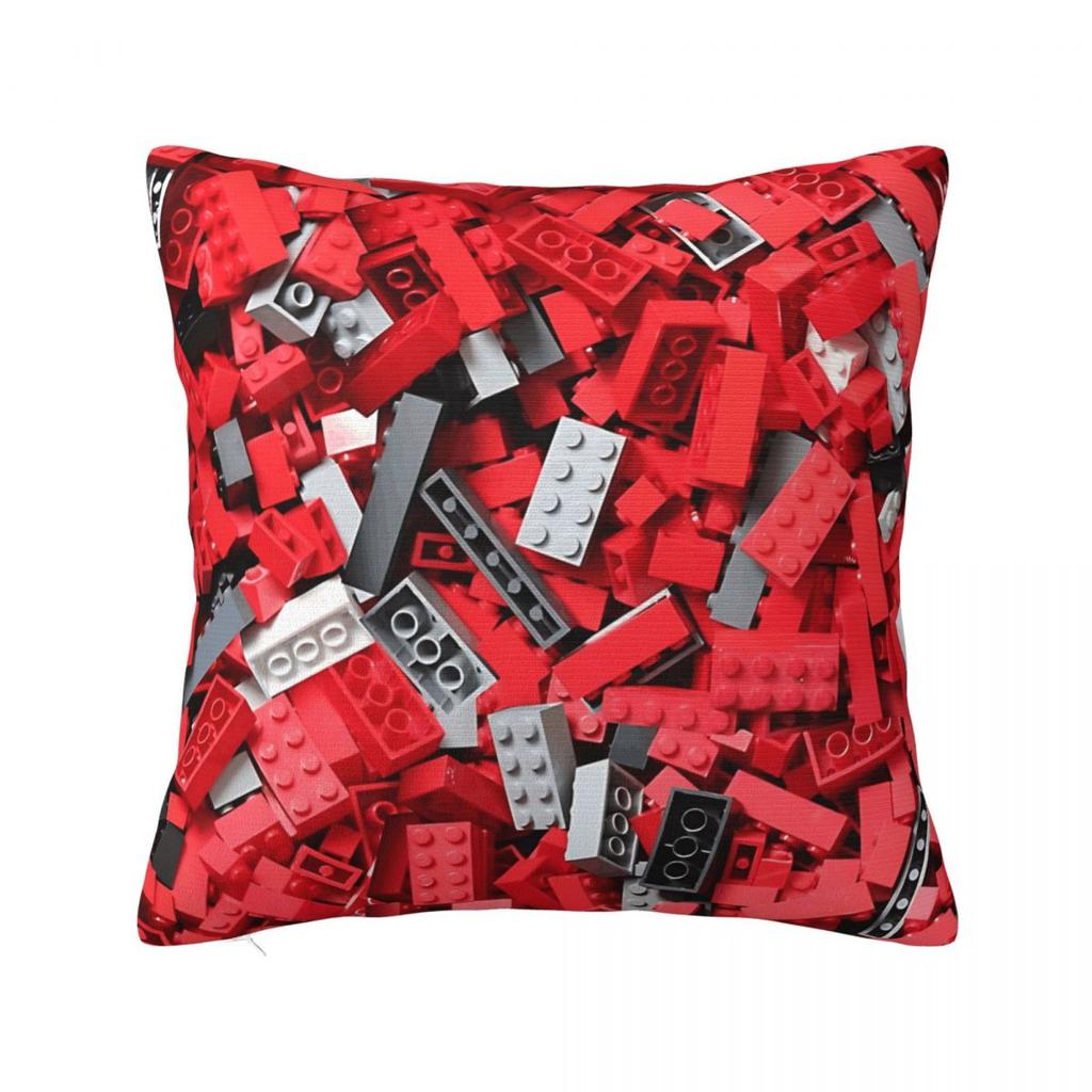 Building Blocks Loads Of Bricks Blue Square Pillow Cases Cushion Covers Awesome Polyester Decor Pillowcover for Car 18x18