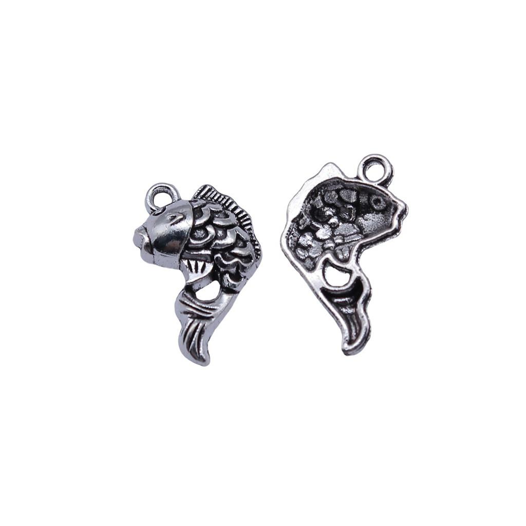 Fisch-Anhänger Vintage Legierung Anhänger Für DIY Schmuck Meeres-Thema Bastelbedarf