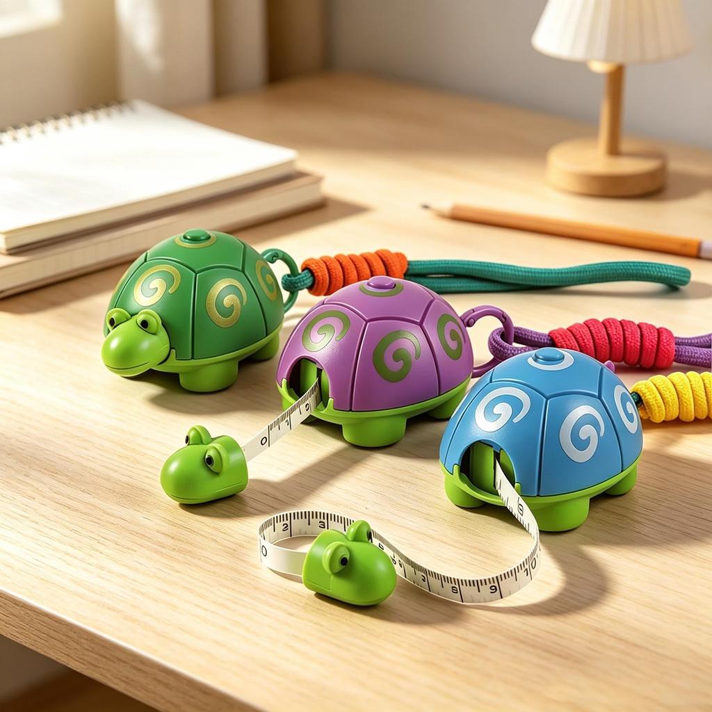 1PC Cute Turtle Shape Retractable Measuring Tape Portable Mini Soft Ruler For Body Sewing Clothing Measurement Home Office Daily