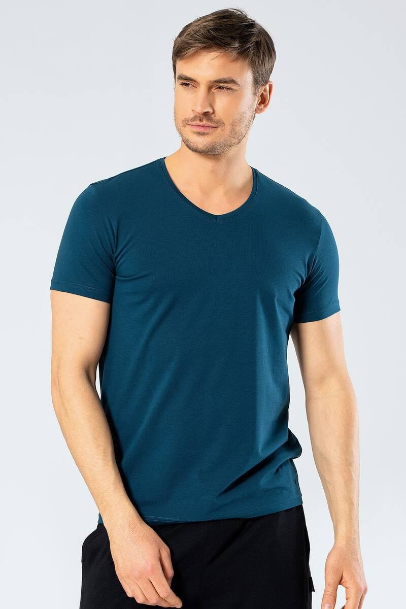 

Cacharel Collar Lycra Men s V T-shirt