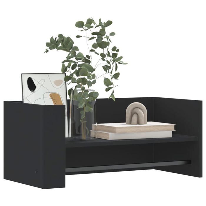 VidaXL Wall Shelf Black 70.5x35x30.5 Cm Engineered Wood, Cube Wall Shelf, Cube Organizer, Floating Shelf, 848452