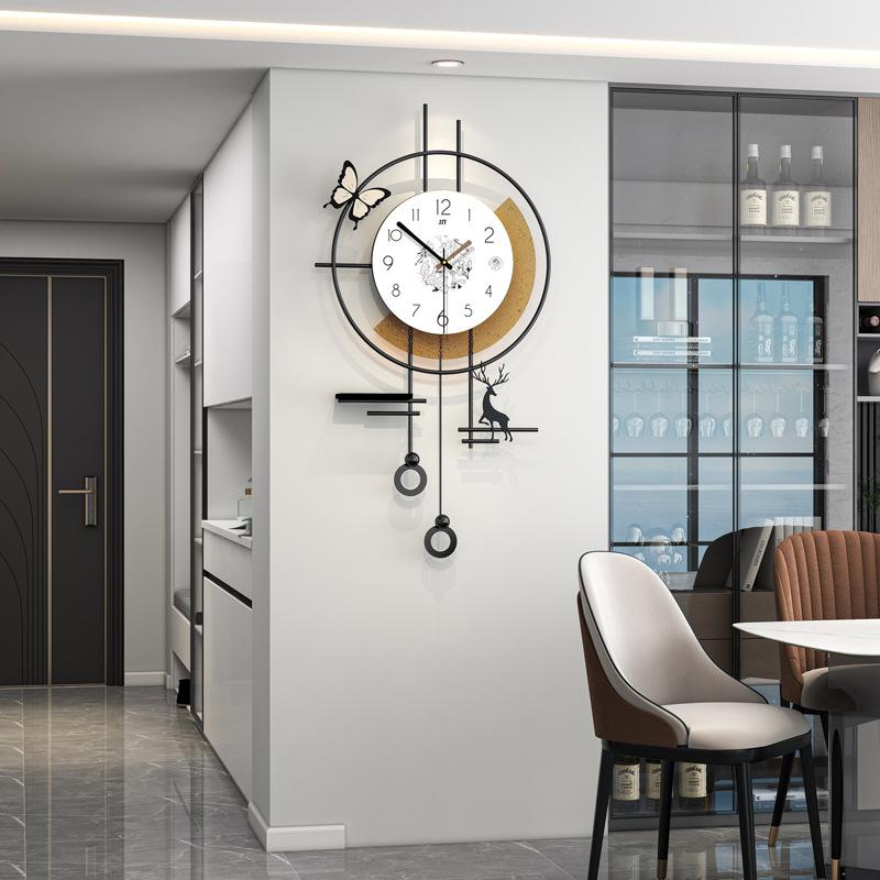 Modern Wall Clocks Luxury Art Wall Clock Living Room Decoration Clocks Elegant Silent Mechanism Watch Aesthetic Home Ornaments