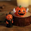 Pumpkin Ornament, 3D Pumpkin Shape Figure, Mini Resin Halloween Decoration for Desktop Micro-Landscapes Parties Window