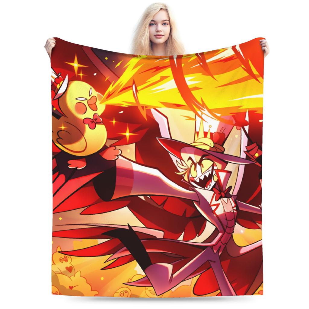 Relax Alastor Vox Blankets Quality Soft Warm Hazbines Hoteles Bedding Throws Autumn Students Couch Chair Fashion Bedspread