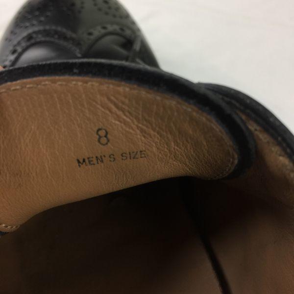 TOD'S Wingtip Leather Business Shoes Black size 8 Men's(USED)