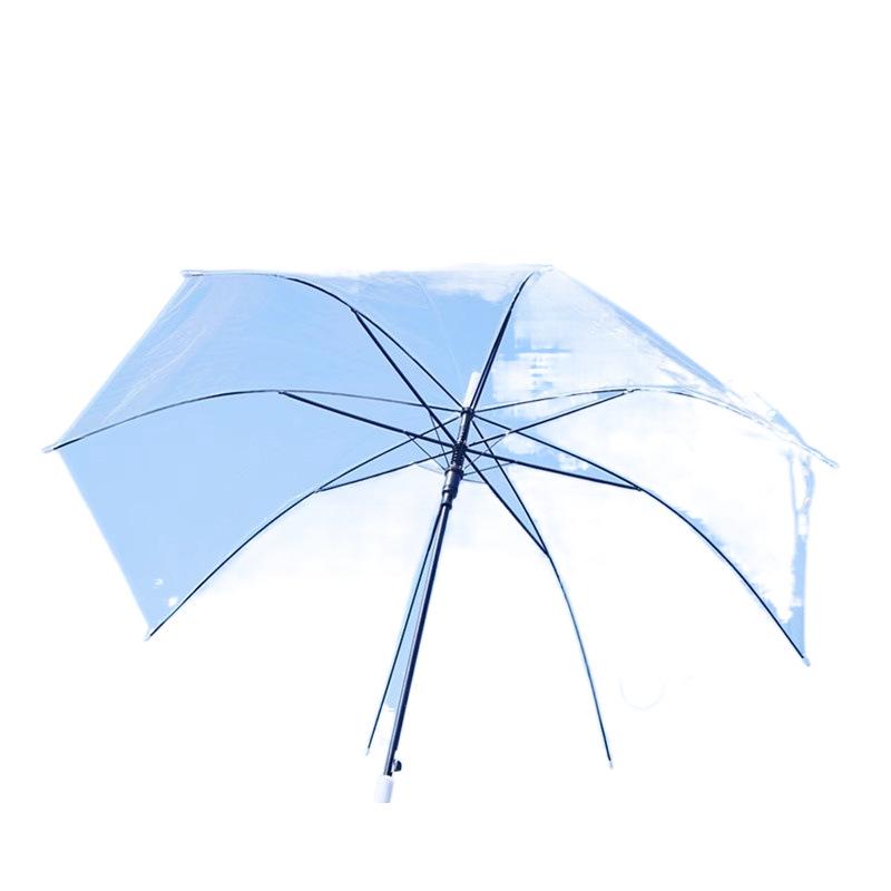 Extra Large Transparent Wind-Resistant Folding Umbrella with Long Handle - Korean Style for Two