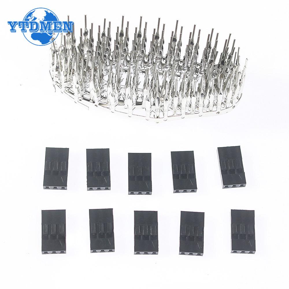620PCS Dupont Connector 2.54mm Dupont Cable Jumper Wire Pin Header Housing Kit, Male Crimp Pins+Female Pin Terminal Connectors
