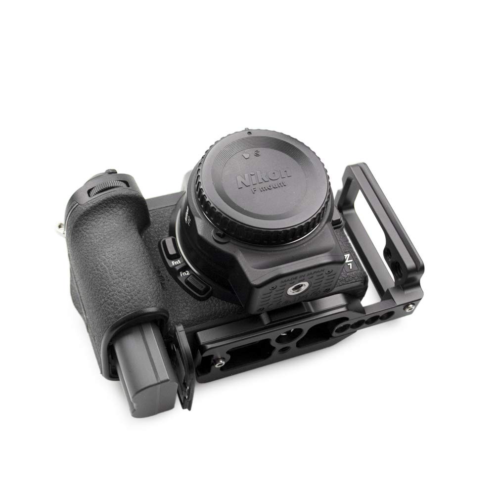 Kinokoo Metal Quick Release Plate Bracket for Nikon with Screws L-Shaped Z7/Z7II/Z6/Z6II 1/4" (NIKON Z7/Z6)
