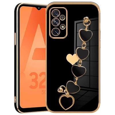 Protective Case - BOOLING - for Samsung Galaxy A32 5G - Black Silicone - Shockproof - Anti-scratch