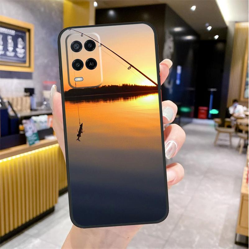 Fishing Rod Case For Oppo A96 A76 A16 A17 A18 A60 A80 A40 A38 A58 A78 A98 A94 A74 A54 A15 A57 A77 A5 Pro