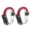 Aluminium Karabiner Multifunktion Outdoor Reisen Schnellhänge Externe Schnalle 2 Stück(rot )