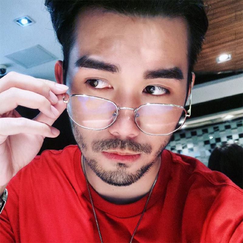 Square-framed Glasses Women Men Metal Exquisite Simple Eyewear Business Commute Female Male Blue Light Blocking Glasses