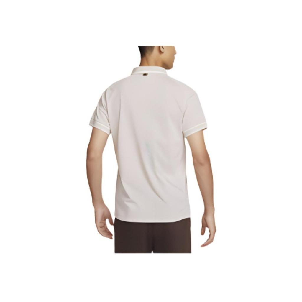 Nike Heritage Logo Breathable Outdoor Casual Sports Tennis Polo Shirt Men Polo Shirts Light-Red Brown FQ2102-104