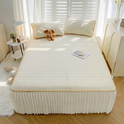 High Quality Latex Cooling Mat with Bed Skirt Elegance Breathable Ice Rayon Soft Breathable Cooling Mat