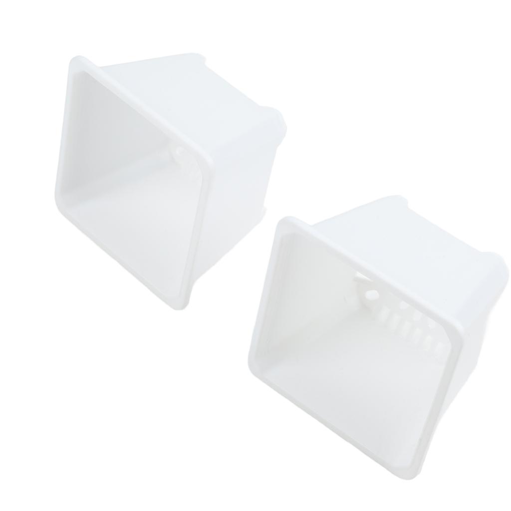 Square Plastic Flower Pots with Drainage Holes for Outdoor Gardening and For Balcony Use Designed for Stackable Storage