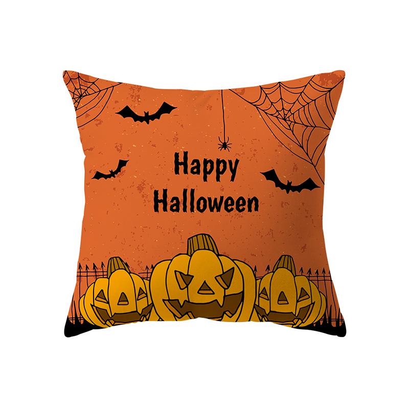 Alphabet Halloween Theme Pillow Cover Sofa Cushion  Holiday Gift Party Decoration Home Decor