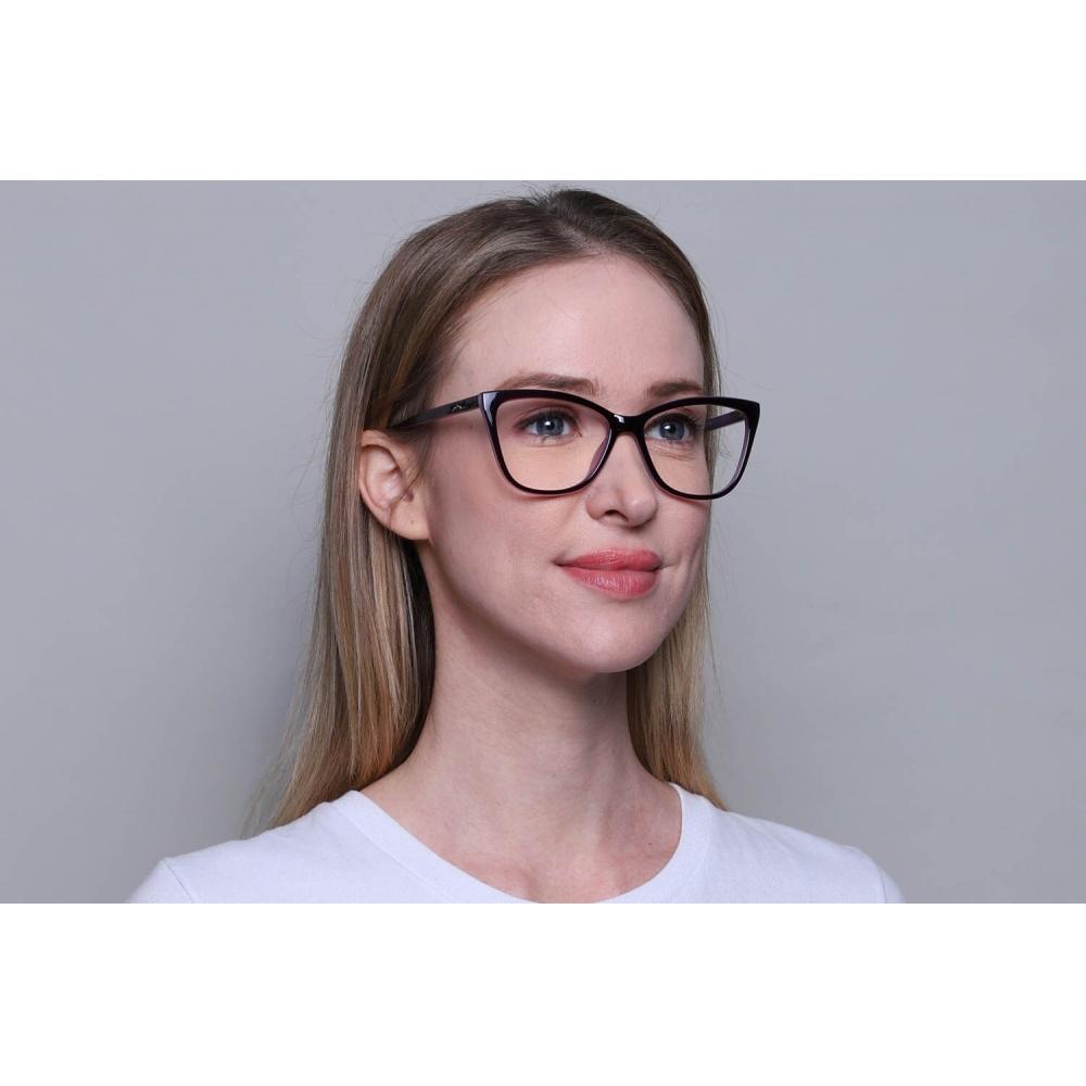 Full Rim Cat Eye Glossy Dark Purple Smartbuy Collection Vicari Cp115d Fashion Women Eyeglasses