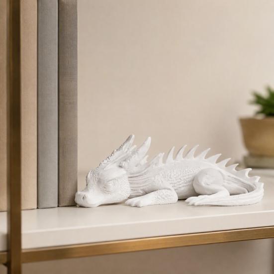 Geschenkinspirationen für Modell-Enthusiasten 3D-gedruckte Baby-Drachenfigur, Niedliche schlafende Statue, Kreative Geschenke für Fantasy-Fans Figur Ornament Heim-Büro