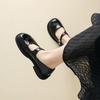 French Mary Jane shoes for women in spring 2026, retro style with a single buckle and shallow mouth small leather shoes, college style single shoes