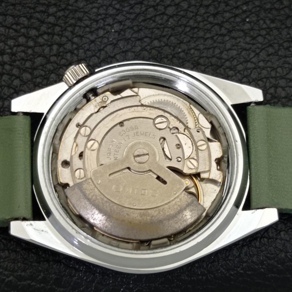 VINTAGE SEIKO 5 AUTOMATIC REFURBISHED JAPAN MENS GREEN DIAL WATCH a440541-9 Sk-a440541-1