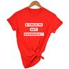 In The Sense Of No Vino Russian Inscriptions Women S Shirt Summer Fashion Female T Shirt
