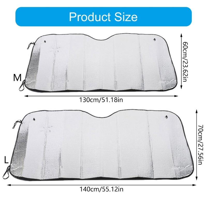 Automotive Protection Sun Shade Strong Aluminum Foil Car Window Cover For Greatest Heat Reflection Windshield Cover