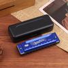 Harmonica Key Of C 10 Hole Diatonic Harmonica C With Case For Beginner Students Kids Gift Metal Harmonica