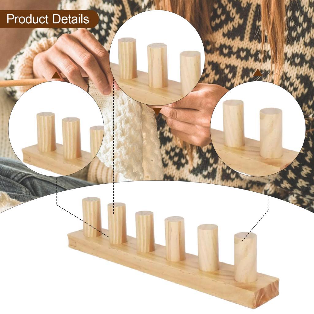 Chunky Blanket Loom Women Portable Weaving Loom Wooden Loom Frame for Hand Crochet Hobbyist Adults DIY Lovers Beginner Friendly