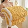 Thickened Plush Blanket Warm Nap Blanket Multi Functional Double Layer Fleece Blanket  Dormitory