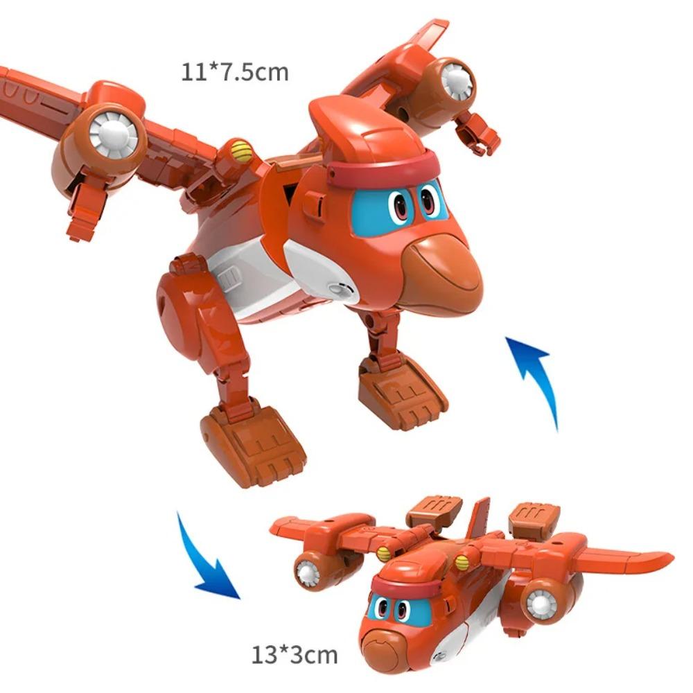 Newest 3pcs/set ABS Min Deformation Gogo Dino Action Figures Transformation Car Airplane Dinosaur Toys for Kids Gift