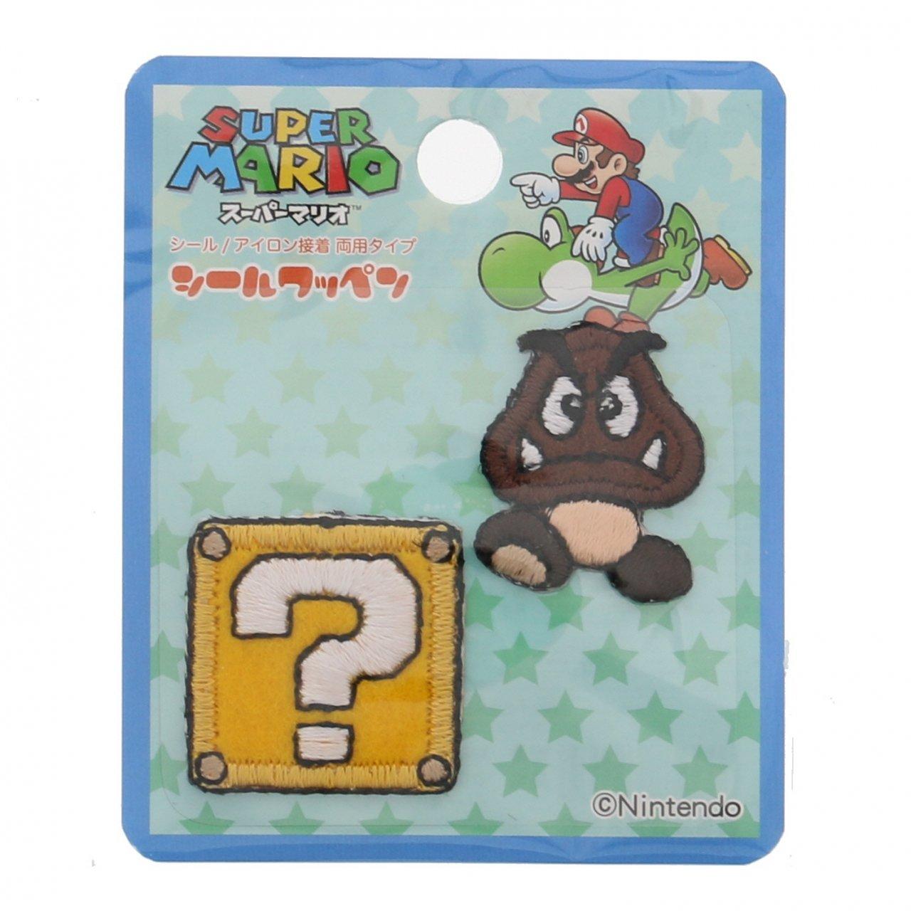 

Наклейка-патч Inagaki Clothing Super Mario, двойное применение, клейкая наклейка MRS004 Goomba/Hatena/утюг