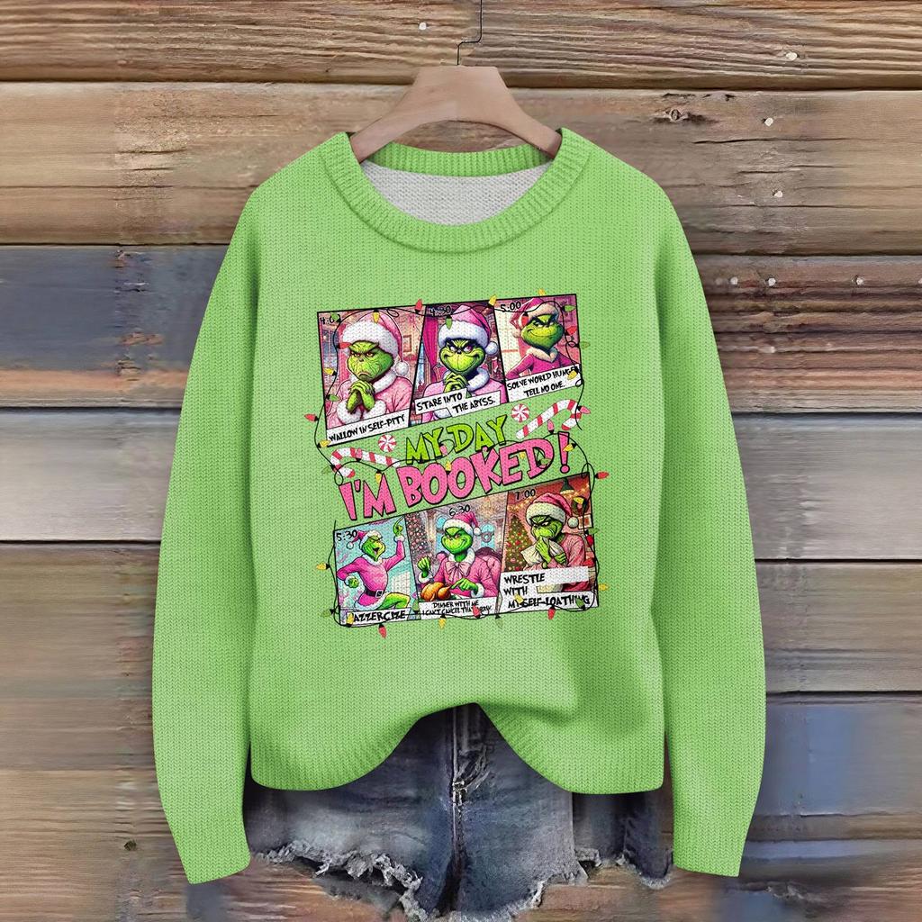 Women's Fashion Casual Long Sleeve Neck Sweater Pullover Top
