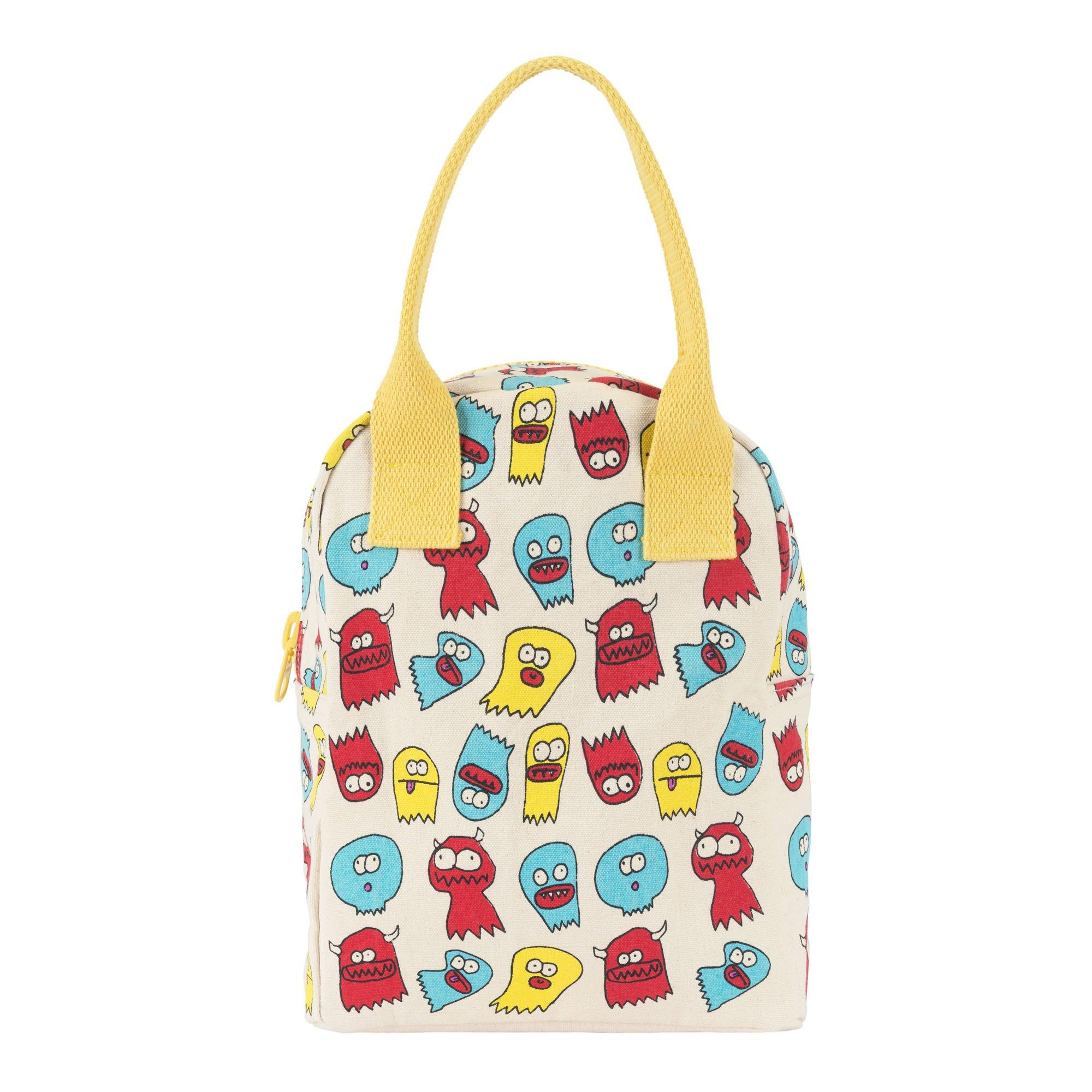 

Fluf Zipper Lunch Organic Cotton Bag,