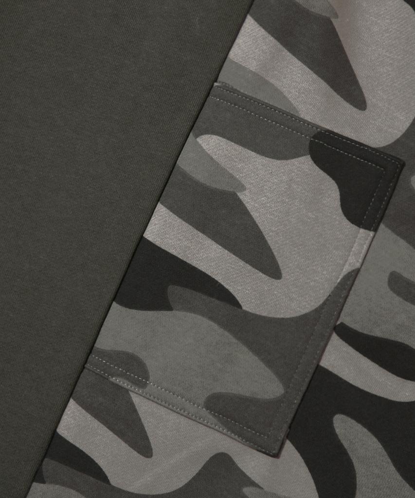 TRILLION Camo Carpenter Wide Sweatpants_Gray