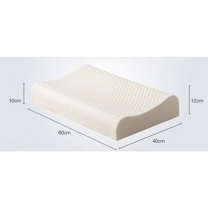 

Натуральна латексна шийна подушка для дорослих та студентів - Ортопедична подушка для зняття болю в шиї Здоровий сон Подарунок для дітей та родини 60*40cm