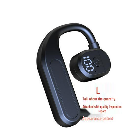 High-End Wireless Single-Ear Bluetooth Headset with Ear-Hook Design, Superior Bass, and Long Battery Life