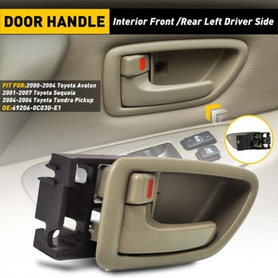Left / Right Inner Door Handle Beige for 01-07 Sequoia 04-06 Tundra Crew Cab US Left