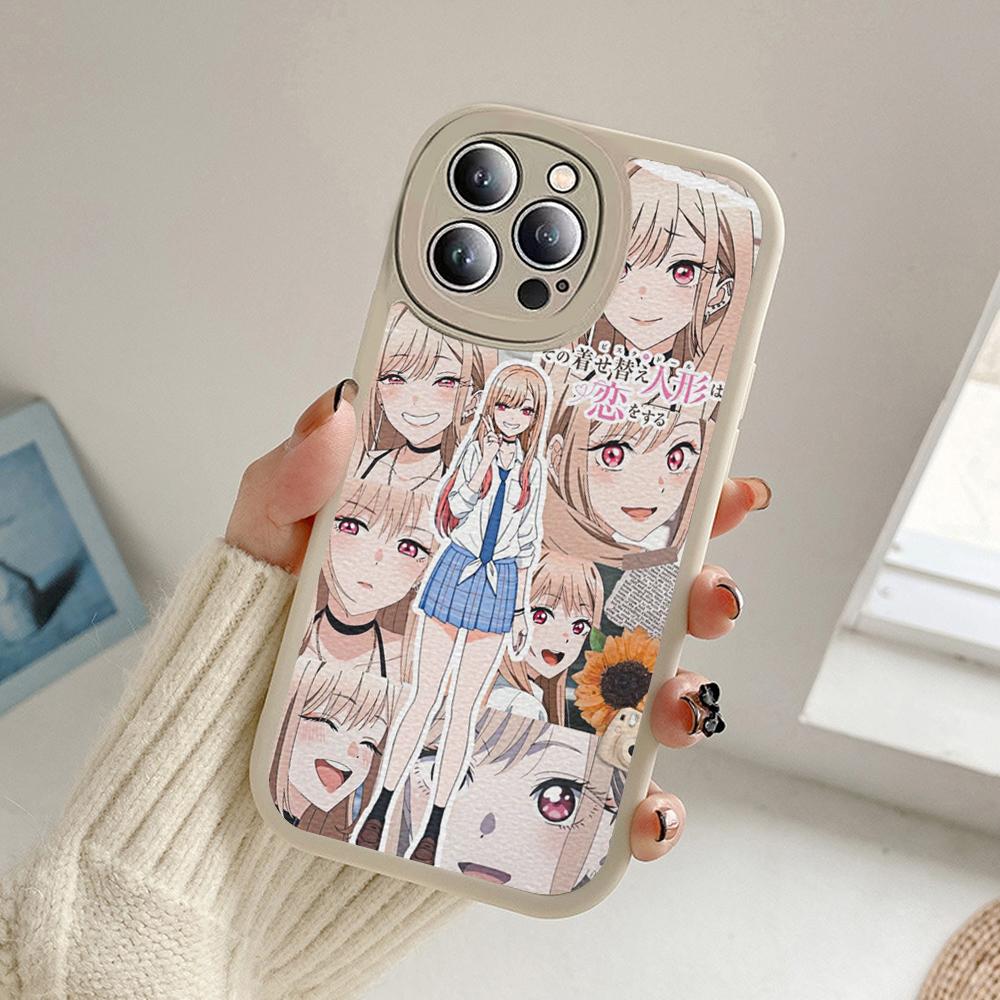 Anime My Dress Up Darling Marin Kitagawa Phone Case for Iphone 14 13 11 12 Pro 14 MAX 13 12 MiNi 7 8 Plus XS XR Lambskin Covers