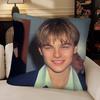 Schauspieler LLeonardo DiCaprio Kissenbezug Mode Quadratischer Kissenbezug Schlafzimmer Sofa Raum Ins Dekoration Freizeit