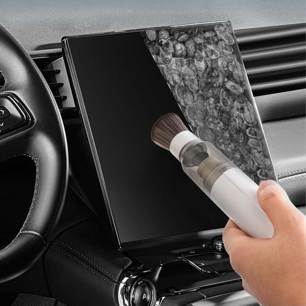 Rechargeable 2-in-1 Mini Car Vacuum Handheld Air Blower Duster Portable Cleaner for Car Home Keyboard Pet Furniture Electronics