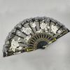 Handheld Ladies Lace Hand Fan Plastic Handle Dance Fan Craft Folding Fan  Summer