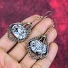 Pinolith Jasper Earring Copper Wire Wrapped Gemstone Jewelry Copper Handmade Earring Designer Jewelry Gifts for Mom Wire Wrap Dangle Earring